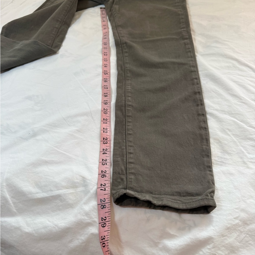 PAIGE Straight-Leg Jeans in Olive Brown - Picture 3 of 7